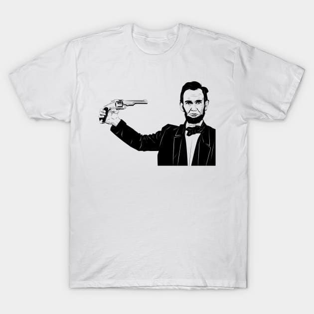 Abe Shot First T-Shirt by HeroInstitute